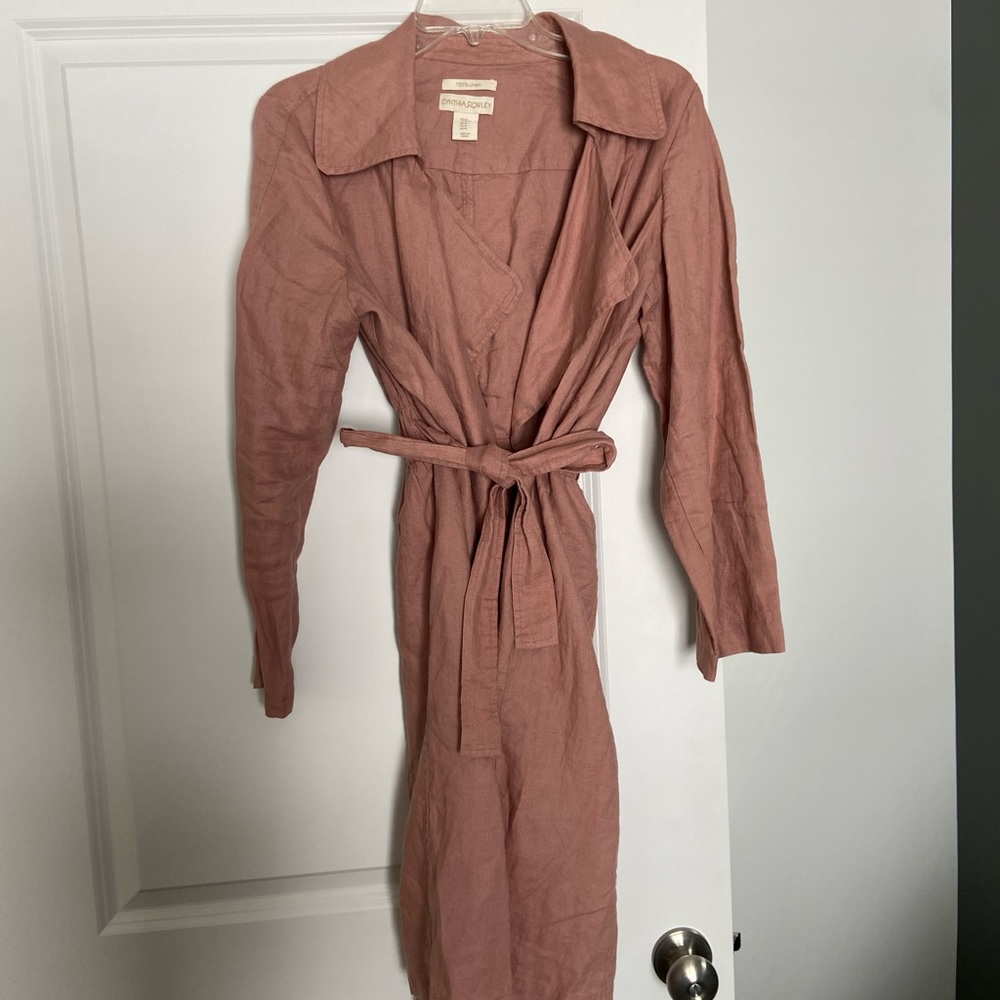 Women’s Long Work Jacket with Ties